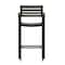 Flash Furniture Patio Bar Stool with Gray Wash Slats and Armrests XU-DG-HW6036B-ARM-GY-GG - alternate 4